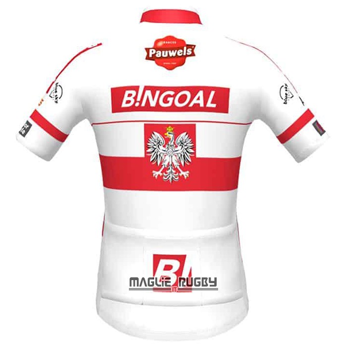 Maglia Wallonie Bruxelles Manica Corta 2021 Bianco